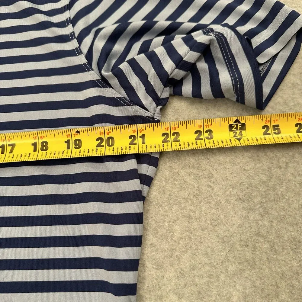 Nike Golf Dri-FIT Victory Polo Men's M Blue Striped Performance 891239-492